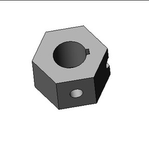 .625 x .375 Hex Hub