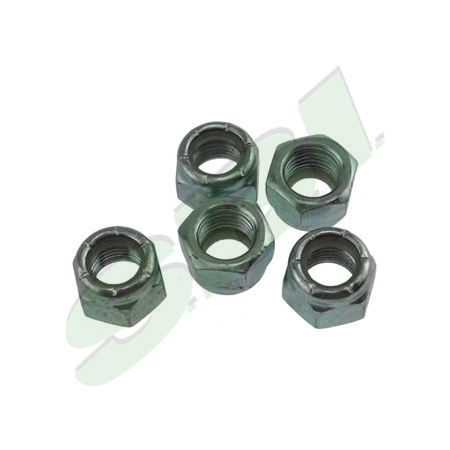 LOCKNUT 7/16-20 NYL INSRT, ZINC PLAT , 25